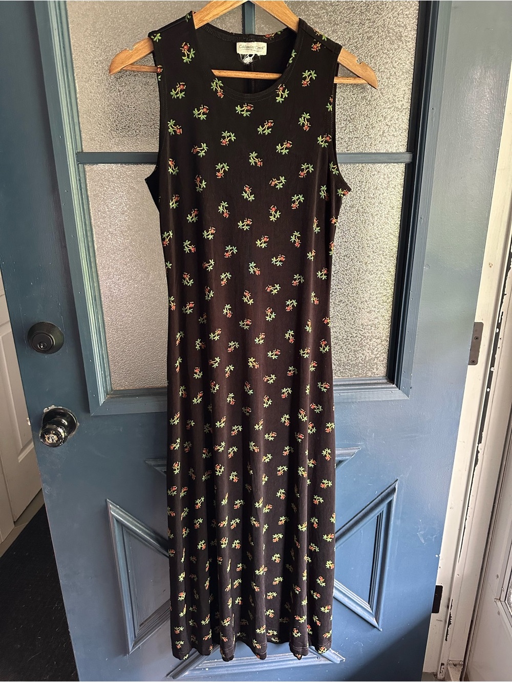 Vintage Coldwater Creek Black Sleeveless Maxi Dress